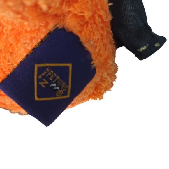 The Petting Zoo Teddy Bear Halloween Wizard Cape Hat Orange Black Plush Vintage - Picture 5 of 5